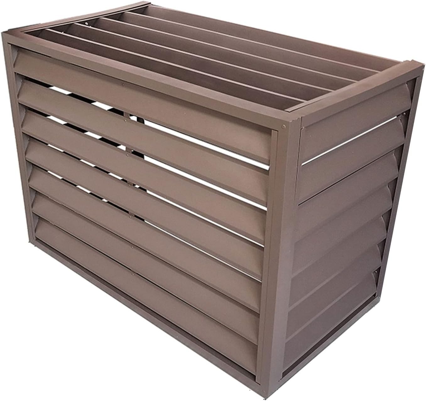 GENERIC Housse De Protection Complète En Aluminium Pour Climatiseur - Protection Complète Pour L'hiver - Matériau Durable Et Résistant Aux Intempéries - Pour Intérieur Et Extérieur - Ajustement Universel