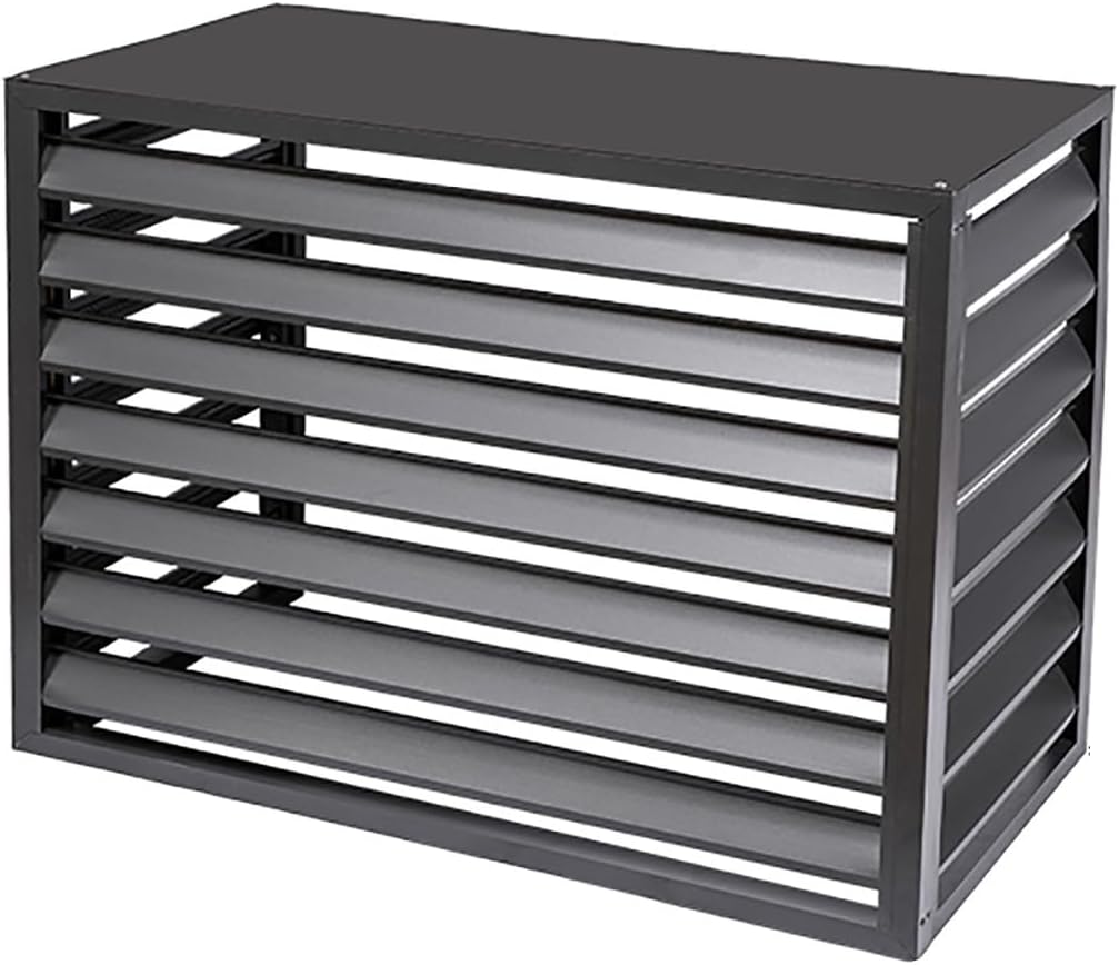 GENERIC Écran De Protection Pour Climatiseur En Aluminium - Clôture D'intimité élégante Pour Climatiseur - Protection Pour Pompe à Chaleur - Solution De Rangement Extérieure
