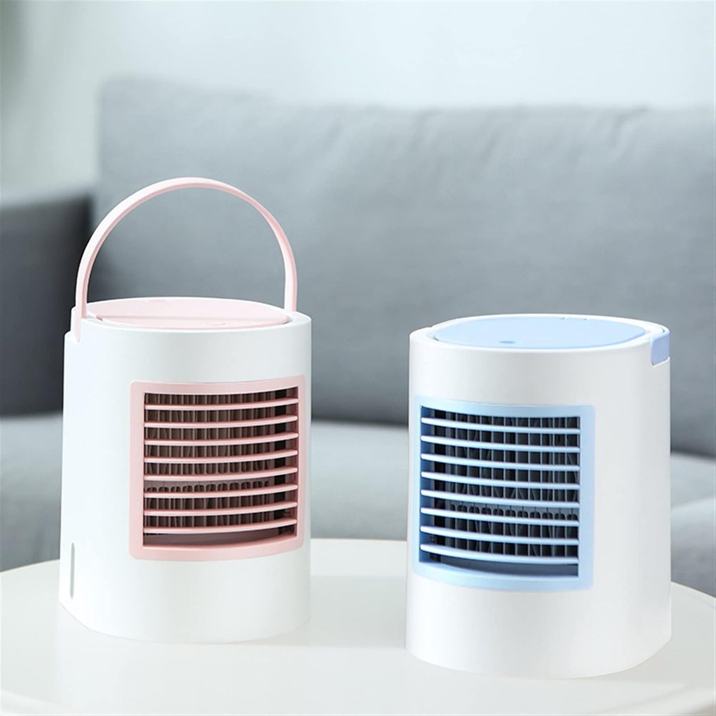  DieffematicKTY Climatiseur Mobile Air Conditioning Oval Water Cooling Fan Home Portable Air Conditioning Small Fan Mini Desktop Cooling Fan Portable Electric Fan (Color : 2)