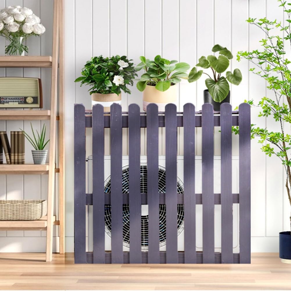 GENERIC Grande Housse En Bois Pour Climatiseur – Bouclier De Protection Pour Climatiseurs Extérieurs Résistant Aux Intempéries, Convient à La Plupart Des Tailles, Idéal Pour Une Protection Toute L'année