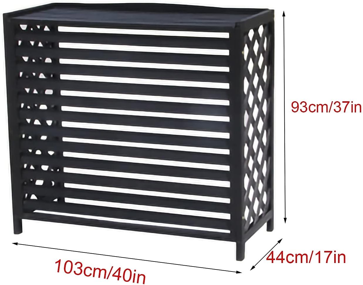 Housse Climatiseur Extérieur Couverture,Climatiseur Clôture écran Climatiseur Extérieur Machine Support Fleur Stand, Décoration Balcon Extérieur Hôte Abri Climatiseur Couverture Extérieure An, No