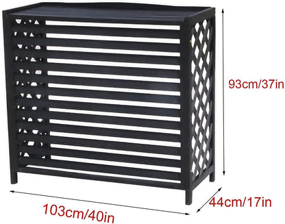  Housse Climatiseur Extérieur Couverture,Climatiseur Clôture écran Climatiseur Extérieur Machine Support Fleur Stand, Décoration Balcon Extérieur Hôte Abri Climatiseur Couverture Extérieure An, No