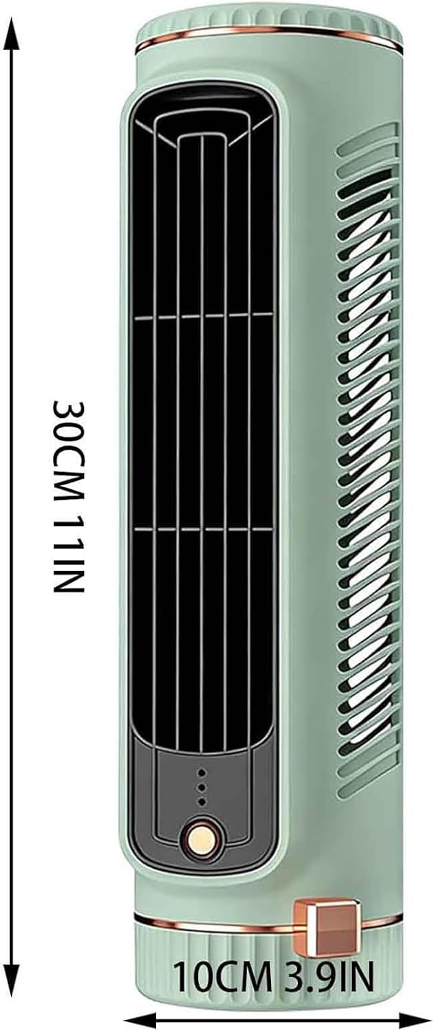 GENERIC Ventilateur Portable Sans Pales Avec Vent à 3 Vitesses, Ventilateur De Bureau Pour Bureau, Chambre, Extérieur, Utilisation Horizontale Ou Verticale