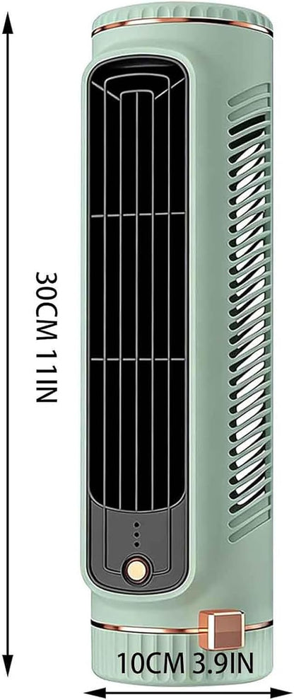 GENERIC Ventilateur Portable Sans Pales Avec Vent à 3 Vitesses, Ventilateur De Bureau Pour Bureau, Chambre, Extérieur, Utilisation Horizontale Ou Verticale