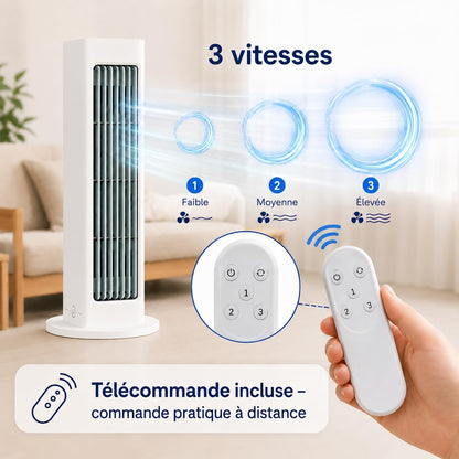  Breezamax Fan Air Cooler, Conception Sans Pales, Autonomie De 3 à 8 Heures, Conception Portable, Trois RéGlages De Vitesse De Vent, Convient à La Maison, Au Bureau Et Au Camping (Blanc)