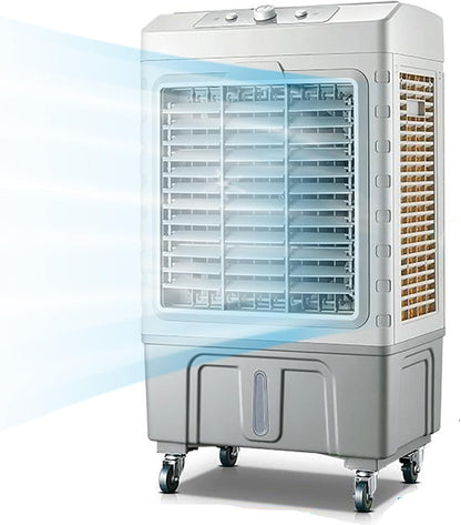 GENERIC Refroidisseur D'air Portable, Climatiseur Par évaporation 3 En 1, Léger, Faible Bruit, Persiennes Oscillantes, 3 Vitesses Du Vent, Grande Capacité Pour L'intérieur Et L'extérieur
