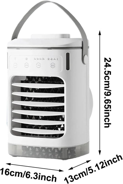  Refroidisseur D'Air Évaporatif Silencieux Portable Avec Télécommande Et Réservoir, Ventilateur Colonne Sans Pales D'Été, Climatiseur Intelligent Mobile Pour Salon, Chambre, Dortoir