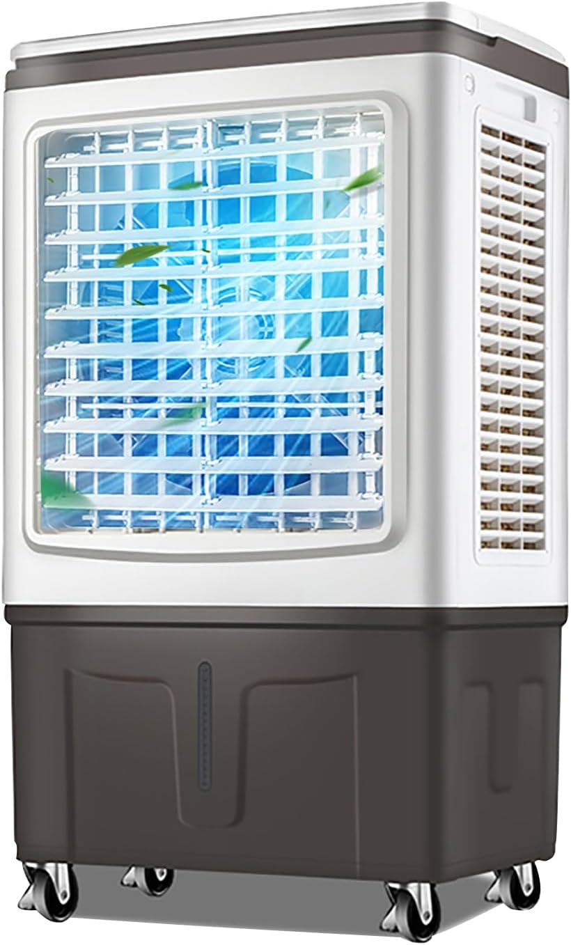  Climatiseur Portable 3 En 1, Refroidisseur D'air Par évaporation, Ventilateur D'extérieur, Oscillant à 120°, 3 Vitesses, Pour Patio, Garage, Industrie, Usage Commercial