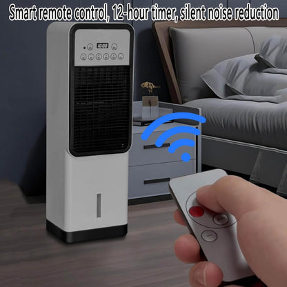 GENERIC Refroidisseur D'air Par évaporation Portable, Ventilateur De Tour De Refroidissement Avec Réservoir D'eau De 3L, Télécommande, Minuterie 12H, Oscillation à 120°, 4 Modes, 3 Vitesses Pour La Maison Et