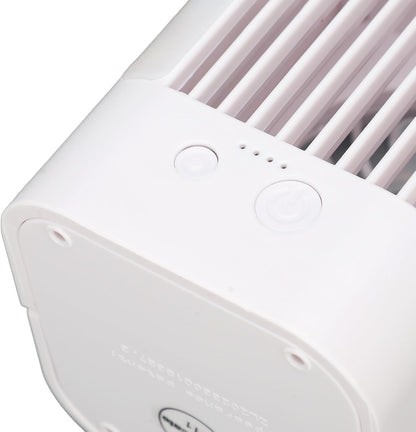  Ventilateur De Climatiseur Portable, Refroidisseur D'Air Par évaporation Personnel USB Avec Veilleuse à 3 Vitesses, Réservoir D'eau De 120 Ml, Batterie De 3600 MAh, Pour La