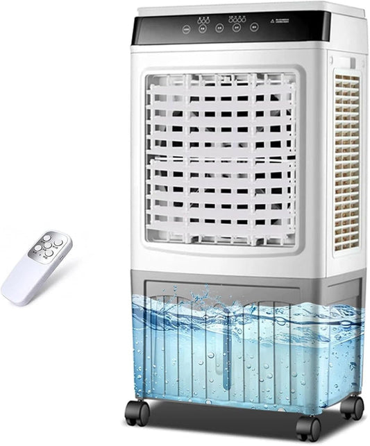 GENERIC Refroidisseur D'air Par évaporation, 3 100 CFM Avec 3 Modes, Vitesses Du Vent, Oscillation à 120°, Minuterie De 0 à 7,5 H, AC Portable Pour Terrasse, Garage, Utilisation Commerciale