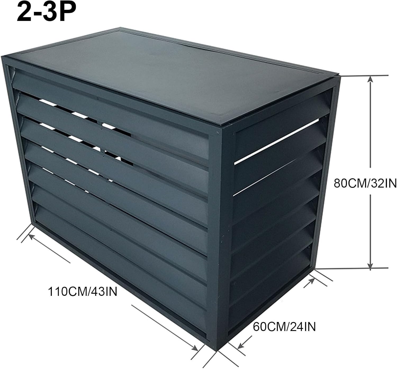 GENERIC Housse De Protection Pour Climatiseur D'extérieur – Protection Contre La Poussière En Aluminium Pour Pompes à Chaleur – Résistante Aux Intempéries – Idéale Pour Une Utilisation En Intérieur/extérieur