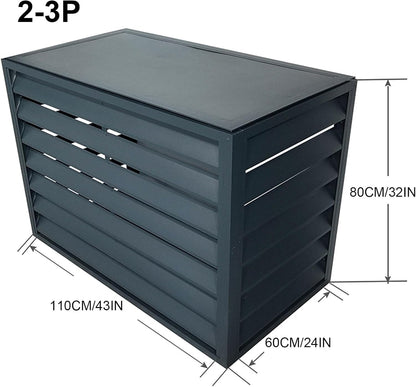 GENERIC Housse De Protection Pour Climatiseur D'extérieur – Protection Contre La Poussière En Aluminium Pour Pompes à Chaleur – Résistante Aux Intempéries – Idéale Pour Une Utilisation En Intérieur/extérieur