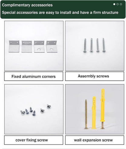 GENERIC Housse De Protection Pour Climatiseur De Fenêtre, écran De Clôture – Étanche à La Poussière Et Robuste – Bouclier D'intimité En Aluminium Pour Unité De Condensation, Boîtier De Poubelle, Support De