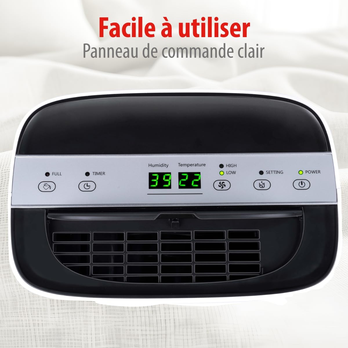  Alpina Déshumidificateur D’Air – Déshumidificateur D Air Anti Moisissure Et Anti Humidité Pour Maison Jusqu’à 20m² – Absorbeur D’Humidité Électrique – Absorbeur D’Odeur – Déshumidificateurs Compact