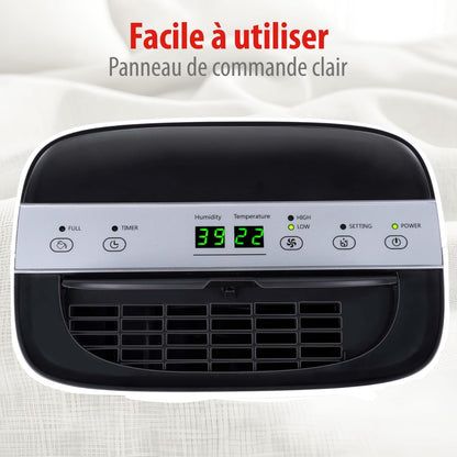  Alpina Déshumidificateur D’Air – Déshumidificateur D Air Anti Moisissure Et Anti Humidité Pour Maison Jusqu’à 20m² – Absorbeur D’Humidité Électrique – Absorbeur D’Odeur – Déshumidificateurs Compact