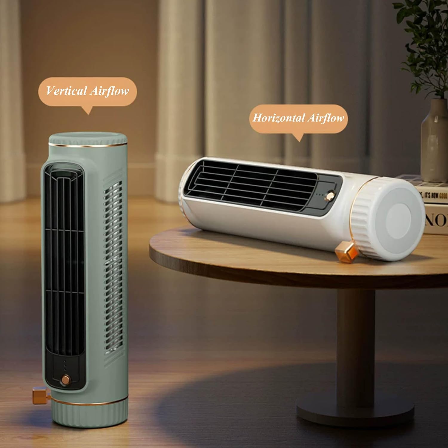  Ventilateur De Bureau Portable, 3 Vitesses, Utilisation Horizontale Et Verticale, Pour Bureau, Salon, Chambre, Extérieur