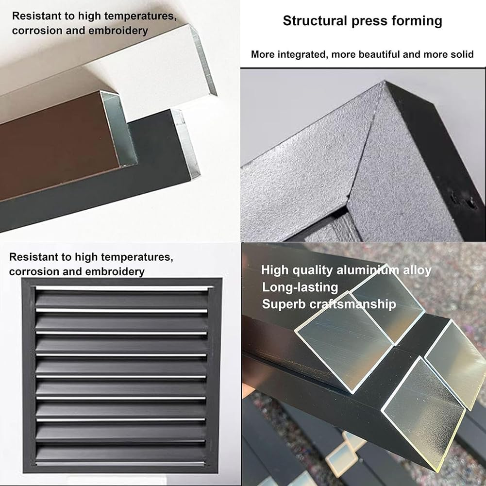 GENERIC Cache-unité AC En Aluminium, Mini écran De Clôture Pour Pompe à Chaleur Fendue, Couverture De Réduction Du Bruit Extérieur à 3 Panneaux, Convient Aux Climatiseurs De 110 X 80 X 60 Cm, Marron