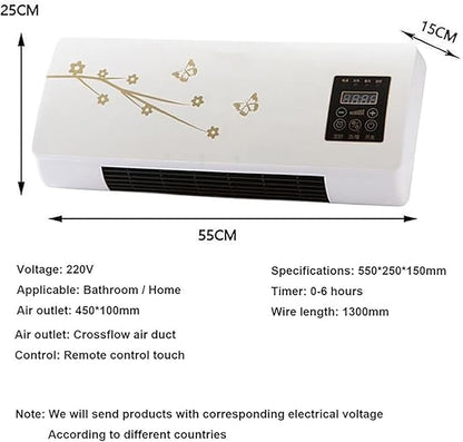  Climatiseur Portable Split 2000 W Avec Ventilation Naturelle Rapide Et Chauffage, Mini Climatiseur Mural 2 En 1(A)