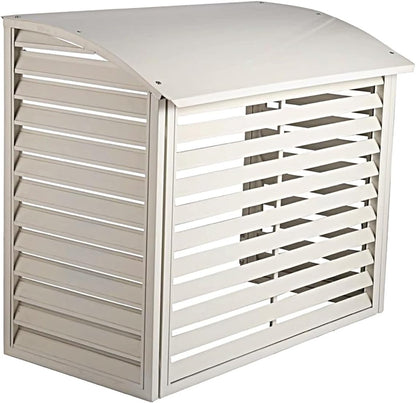  Housse De Protection Pour Climatiseur Mini-Split, Protection Extérieure En Aluminium, Compatible Avec Les Climatiseurs 1-3 P, Résistant Aux Intempéries Et Design élégant