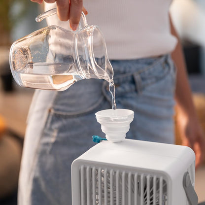  Cecotec Climatiseur Portatif EnergySilence 500 DeskChill Smart, Capacité De 500 Ml, Contrôle Tactile, 3 Vitesses, Minuterie Jusqu'à 8h Et AutoOff, Éclairage LED