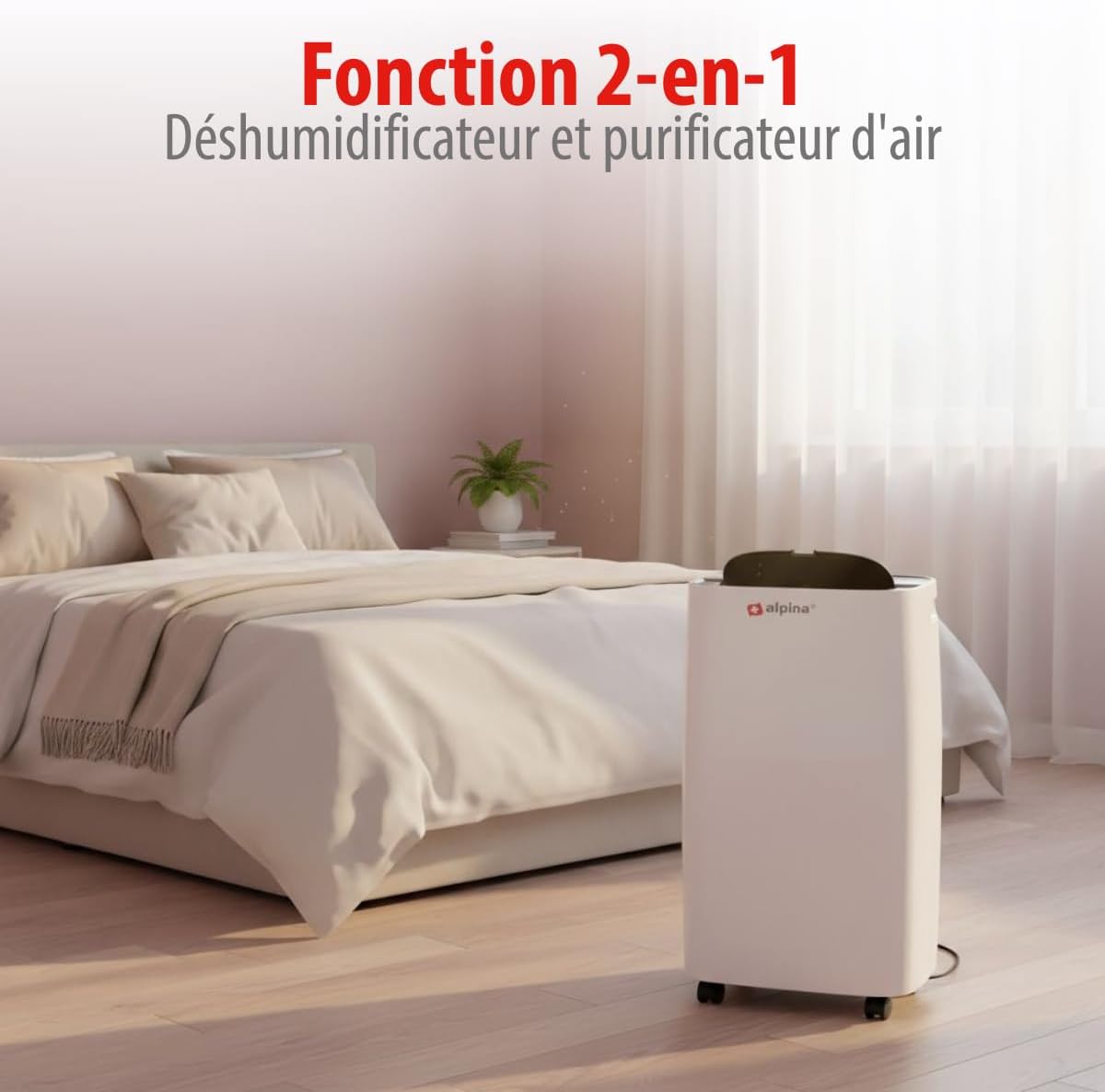  Alpina Déshumidificateur D’Air – Déshumidificateur D Air Anti Moisissure Et Anti Humidité Pour Maison Jusqu’à 20m² – Absorbeur D’Humidité Électrique – Absorbeur D’Odeur – Déshumidificateurs Compact