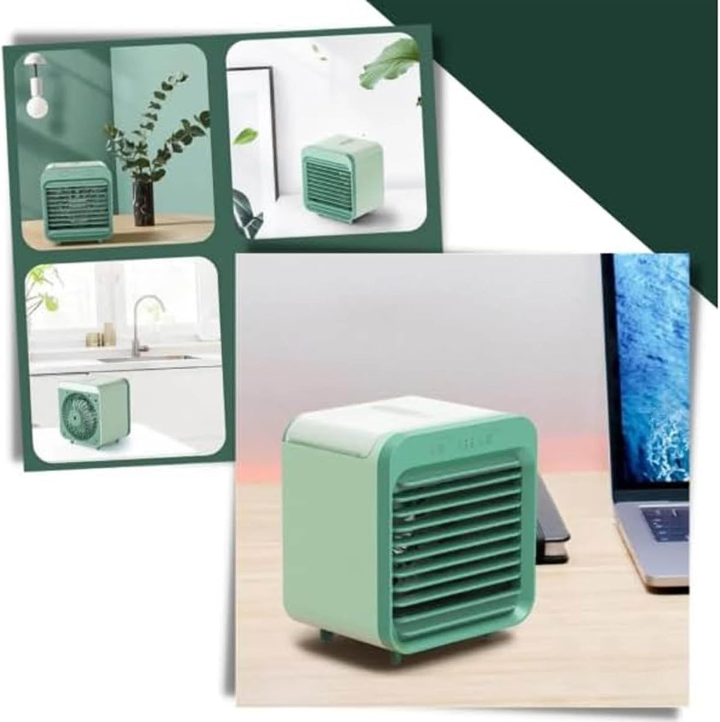 GENERIC Petit Climatiseur Portable 3 En 1 à 3 Vitesses Du Vent, Convient Pour La Maison, Le Bureau, La Chambre, Les Enfants Et Les Animaux Domestiques