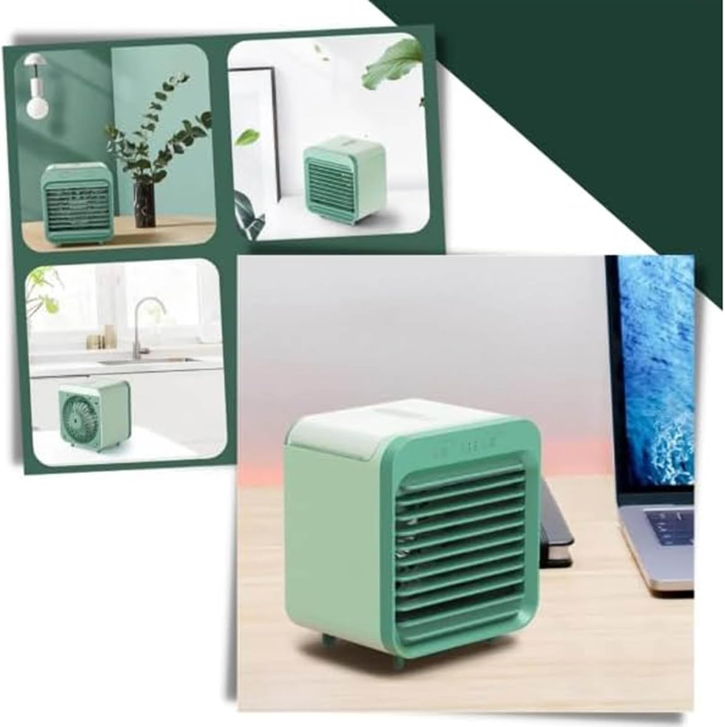 GENERIC Petit Climatiseur Portable 3 En 1 à 3 Vitesses Du Vent, Convient Pour La Maison, Le Bureau, La Chambre, Les Enfants Et Les Animaux Domestiques