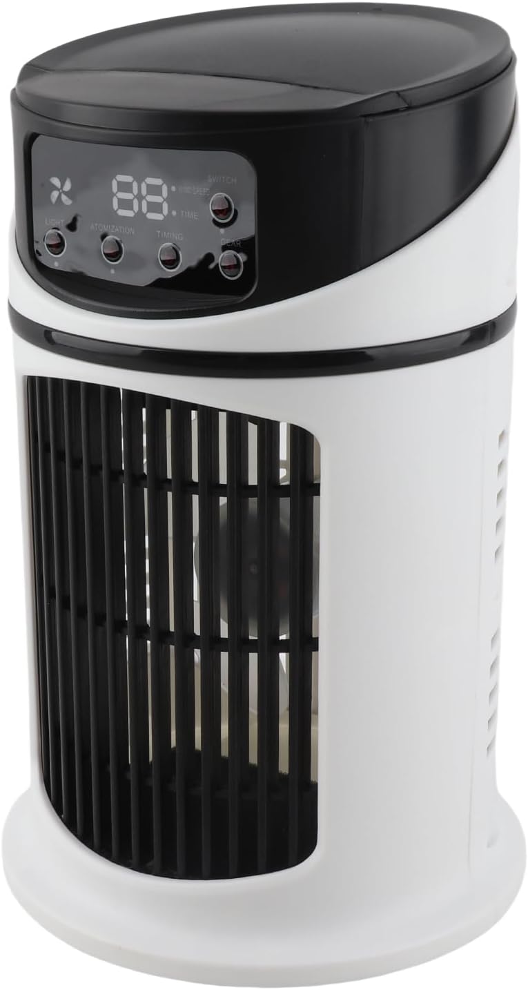  Alomejor USB Portable Climatiseur Ventilateur évaporatif Mini Refroidisseur D'air Minuterie Bureau Ventilateur De Refroidissement Pour Bureau 9.4x5.7in