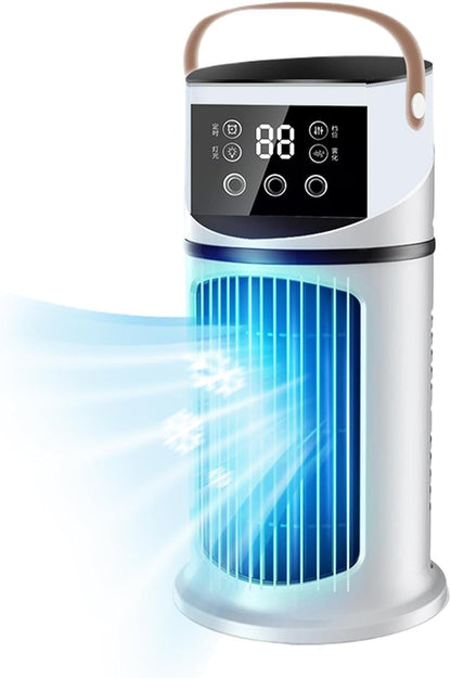  Ventilateur Rafraîchissant USB Portable – Humidificateur D'Air Avec Brume Et 9 Vitesses, Timer 8H, Faible Bruit, Pour Salon, Chambre Et Poste De Travail