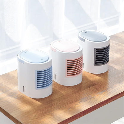  DieffematicKTY Climatiseur Mobile Air Conditioning Oval Water Cooling Fan Home Portable Air Conditioning Small Fan Mini Desktop Cooling Fan Portable Electric Fan (Color : 2)