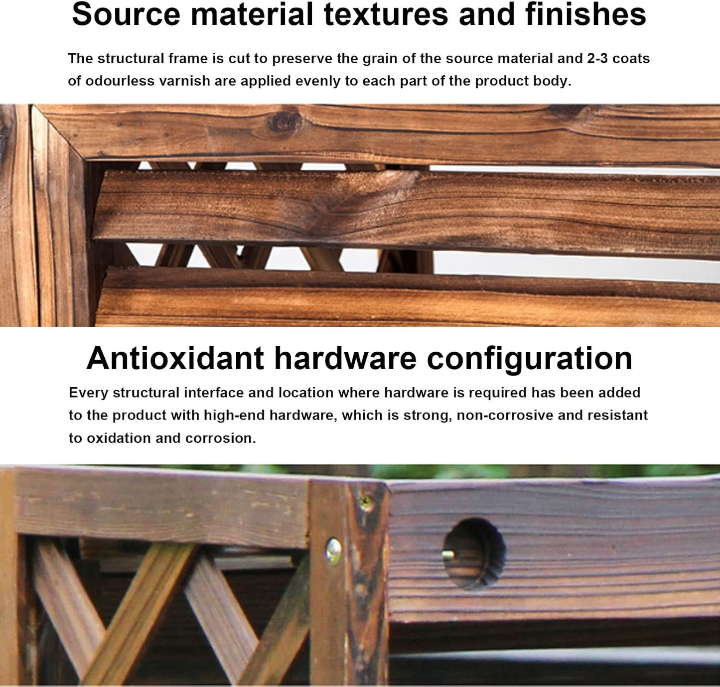 GENERIC Housse De Protection En Bois Pour Climatiseur Extérieur - Clôture En Maille - Résistante Aux Intempéries - Protection Pour Climatiseur Extérieur (taille)