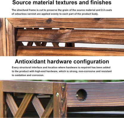 GENERIC Housse De Protection En Bois Pour Climatiseur Extérieur - Clôture En Maille - Résistante Aux Intempéries - Protection Pour Climatiseur Extérieur (taille)