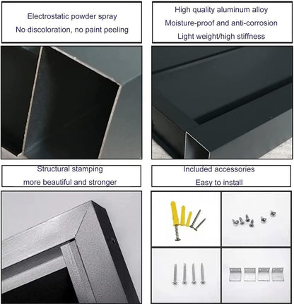  Housse En Aluminium Résistant Aux Intempéries Pour Climatiseur – Grille Pour Climatisation Extérieure Et Pompes à Chaleur, Bouclier Pour Rangement De Jardin Et Boîtiers, Ion Toutes Saisons