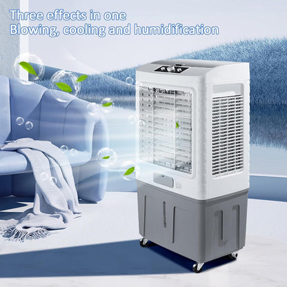 GENERIC Refroidisseur D'air Par évaporation 1800 CFM, Oscillation à 120°, 3 Vitesses, Télécommande, 4 Glacières, Ventilateur De Refroidissement à Air 3 En 1 Pour La Maison, Le Bureau, L'extérieur