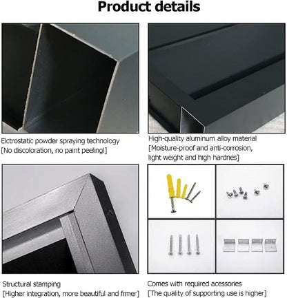  Couvercle De Climatiseur Extérieur En Aluminium Et Boîtier De Pompe à Chaleur, écran De Clôture De Protection Pour Condensateurs, Couvercle Autonome Pour Ordures Et Climatisation, Design Résistant Aux