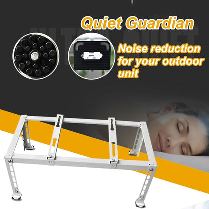  NALsa – Mini Support De Sol Robuste En Acier Galvanisé Pour Climatiseurs Fendus Sans Conduit Et CVC, Base Universelle De Pompe à Chaleur, Anti-rouille, Absorption Des Chocs Et Stabilité