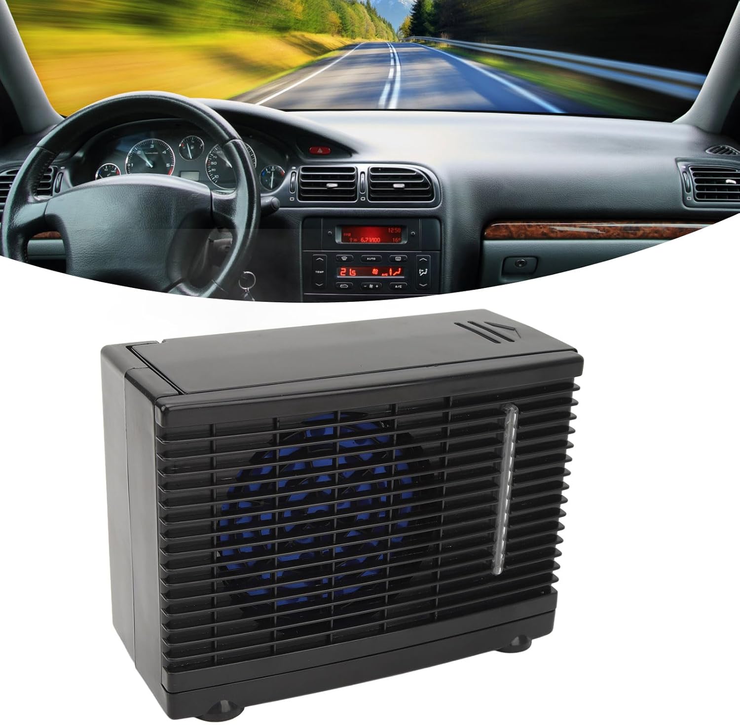  Refroidisseur D'air De Voiture, Climatiseur Portatif à 2 Vitesses Portatif Réglable Mini Climatiseur DC12V Pour Voitures, Camions, Camping-cars