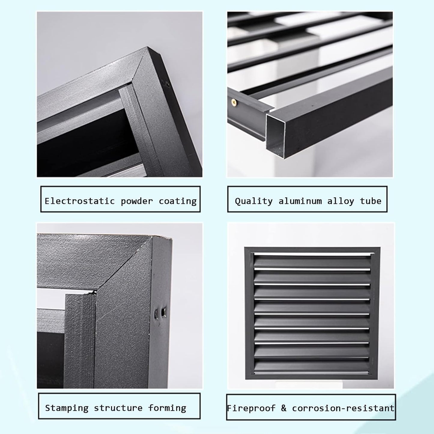 GENERIC Housse De Climatiseur Extérieur Et écran De Clôture – Volets En Alliage D'aluminium Anti-corrosion – Support De Plante En Métal Blanc B Taille 1,5P – Solution Décorative Et Fonctionnelle Pour Unités