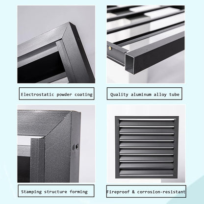 GENERIC Housse De Climatiseur Extérieur Et écran De Clôture – Volets En Alliage D'aluminium Anti-corrosion – Support De Plante En Métal Blanc B Taille 1,5P – Solution Décorative Et Fonctionnelle Pour Unités