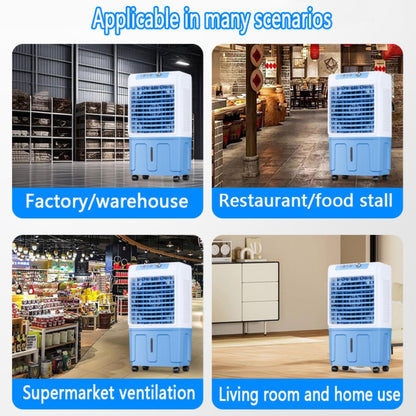 GENERIC Climatiseur Portable Sans Fenêtre Avec 3 Vitesses, Grand Réservoir D'eau, Oscillant à 120 °, Ventilateur De Refroidissement Industriel à Faible Bruit Pour Intérieur Et Extérieur