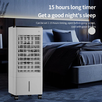 GENERIC Refroidisseur D'air Par évaporation, Réservoir De 9L, 3 Vitesses, Oscillation à 90°, Minuterie 8H, Pour La Maison, Le Bureau, La Chambre à Coucher