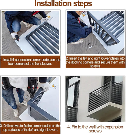 GENERIC Housse De Protection Robuste Pour Climatiseur Mural - Protection Contre Les Intempéries - Serrure Sécurisée - Cage à Condensateur CVC - Blanc - 110 X 60 X 80 Cm