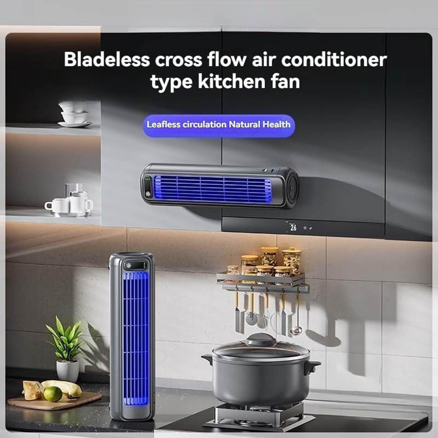  Ventilateur De Climatiseur Portable Avec Charge USB, Bureau à 3 Vitesses Et Refroidissement Mural Pour Usage Domestique Et Bureau