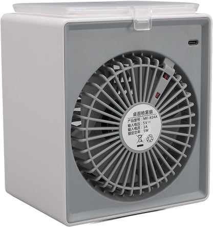  Ventilarice De RefroidIlement De Climatiseur Portable, RefroidSeuseur D'Air Par évaporation Avec 2 Niveaux De Brume, Minuterie 1/2/4 H, Pour Chambre à Cuchemer, Bureau, Voiture