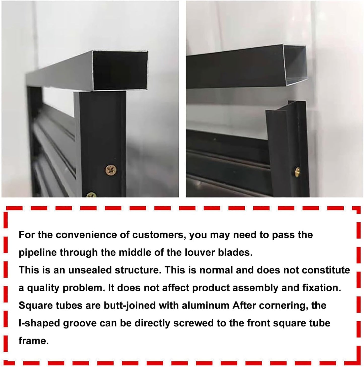 GENERIC Clôture D'intimité En Aluminium Pour Climatiseur – Séparateur Autonome à Persiennes Pour Intérieur Et Extérieur, Réduction Du Bruit – Porte Simple