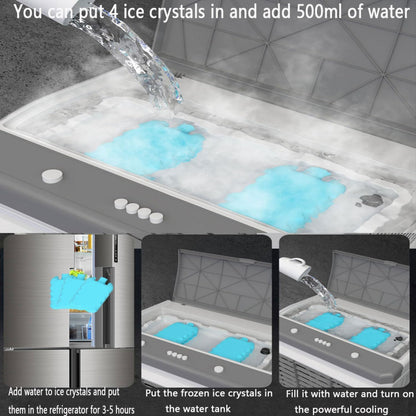  Climatiseur Portable Avec Refroidisseur D'air Oscillant à 120° Avec 3 Vitesses Minuterie De 12 Heures Grand Réservoir D'eau Aucun Tuyau Nécessaire Unité De Climatisation Portable Pour Bureau De Cham