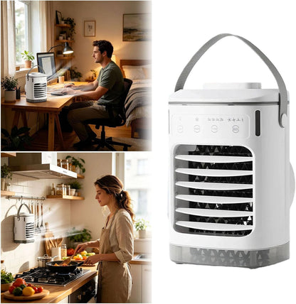  Refroidisseur D'Air Évaporatif Silencieux Portable Avec Télécommande Et Réservoir, Ventilateur Colonne Sans Pales D'Été, Climatiseur Intelligent Mobile Pour Salon, Chambre, Dortoir