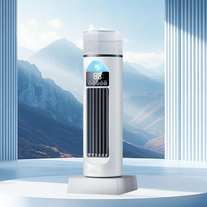  Rafraîchisseur Évaporatif Sans Pales Portable, Mini Climatiseur Personnel À Air Froid Avec Télécommande Et Minuterie, Humidificateur Silencieux Pour Chambre, Bureau Et Dortoir