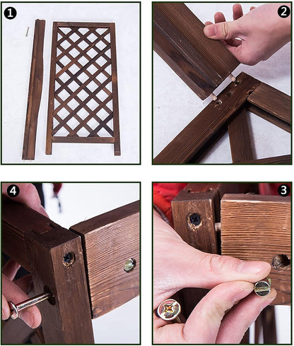  Housse Climatiseur Extérieur Couverture,Couvercle De Climatiseur En Bois Support De Climatiseur Extérieur En Bois, Grille Couvercle Extérieur De Climatiseur En Bois Anti-corrosion à Persiennes, S